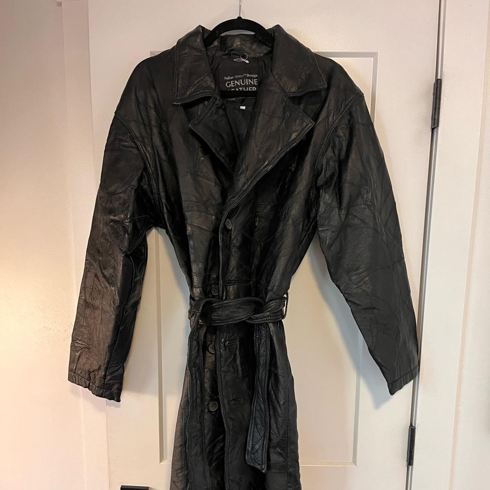 Black Men's Trench Coat